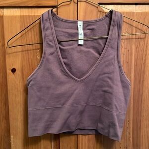 Athleta Aurora Seamless Crop Rib Tank